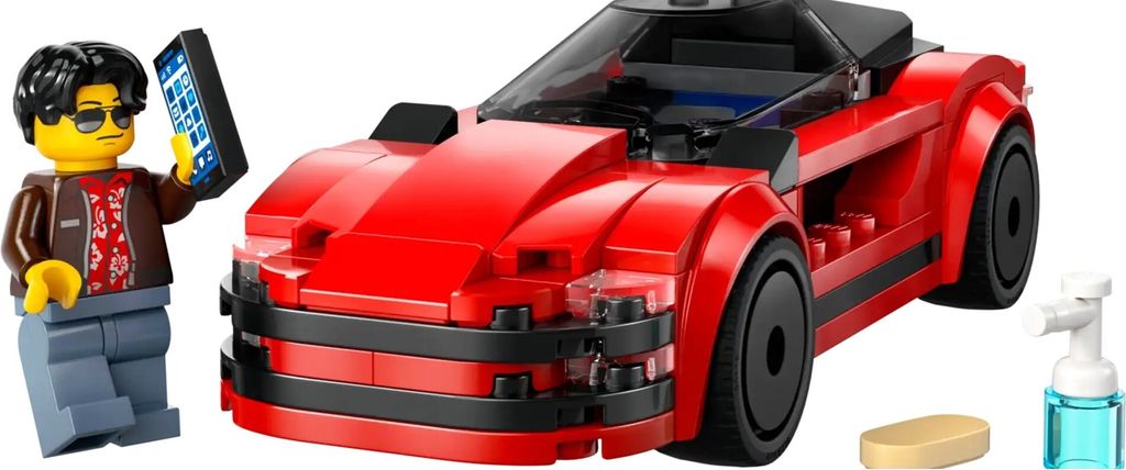 LEGO City Červený športiak, Stavebnica, 5 rok / roky, Obrázok produktu 