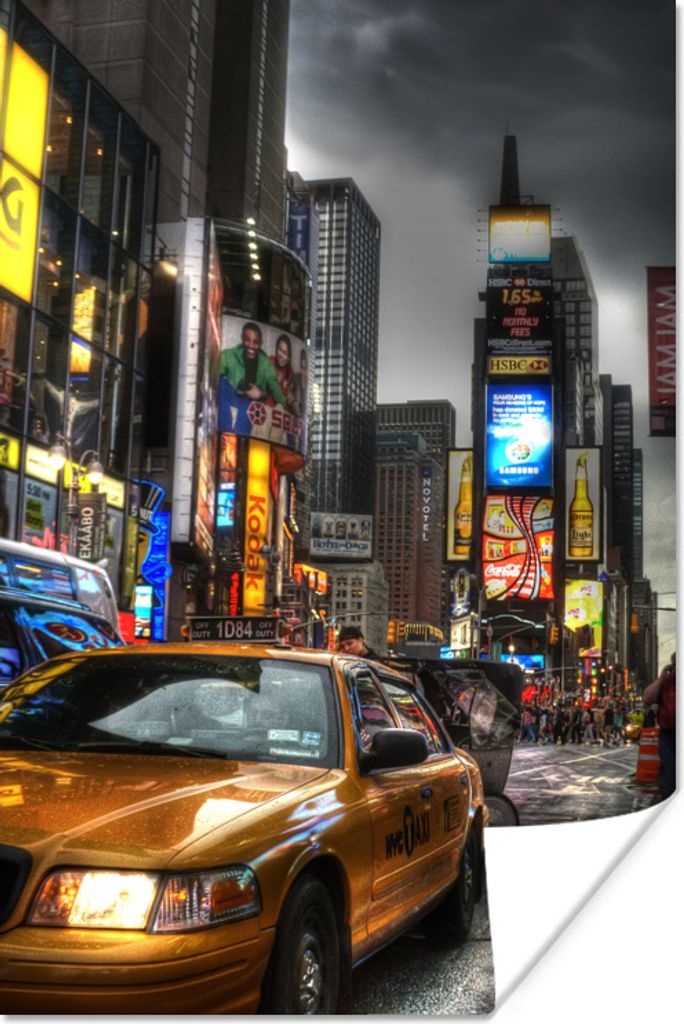 MuchoWow Poster Amerika - New York - Sturm 80x120 cm - Papierdruck