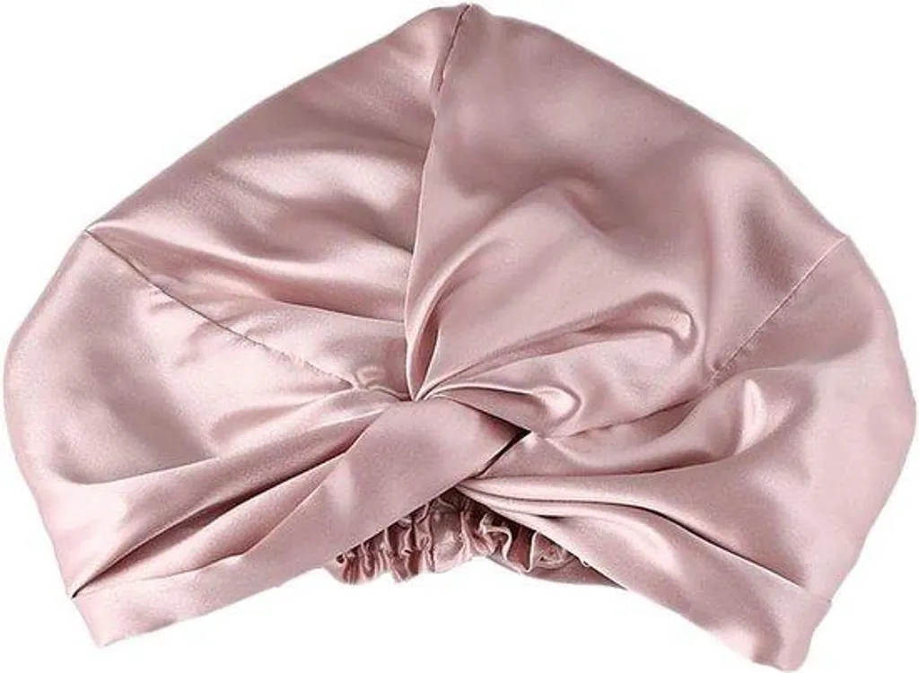 Bandeau élastique en soie beige - Douceur extrême et maintien parfait