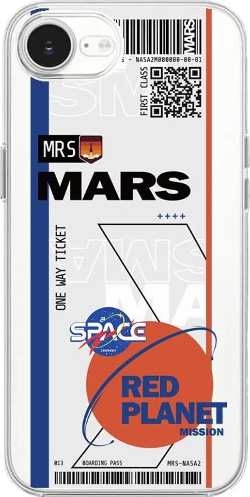 Custodia iPhone 16e Silicone Morbido | Ticket to Mars Trasparente