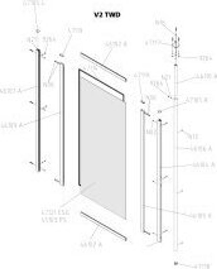 Kermi V2TWD080141AK Seitenwand Vario 2000 TWD 0800x