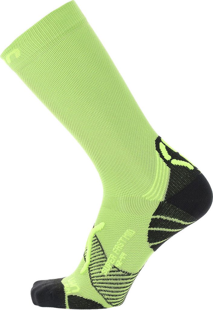 UYN Run Super Fast Mid Laufsocken Herren green/yellow 35-38