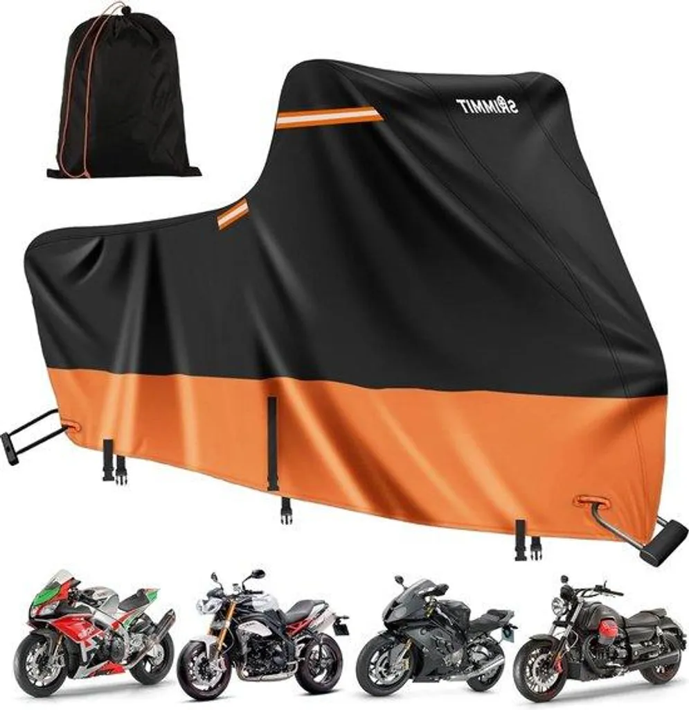Housse moto anti-UV et coupe-vent 420D Nano avec fentes d'aération
