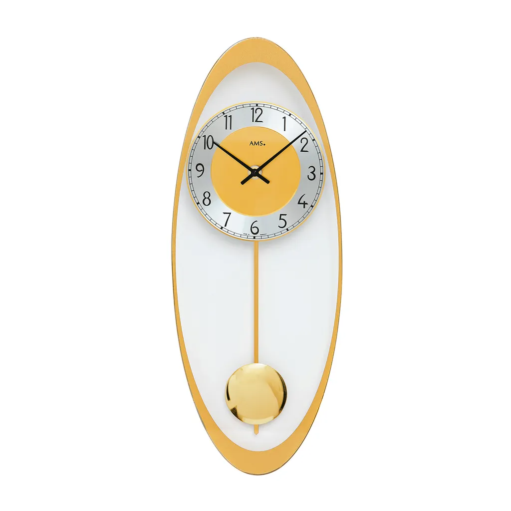 Horloge à Pendule AMS 7417 pour Salon - Décoration Murale Elégante