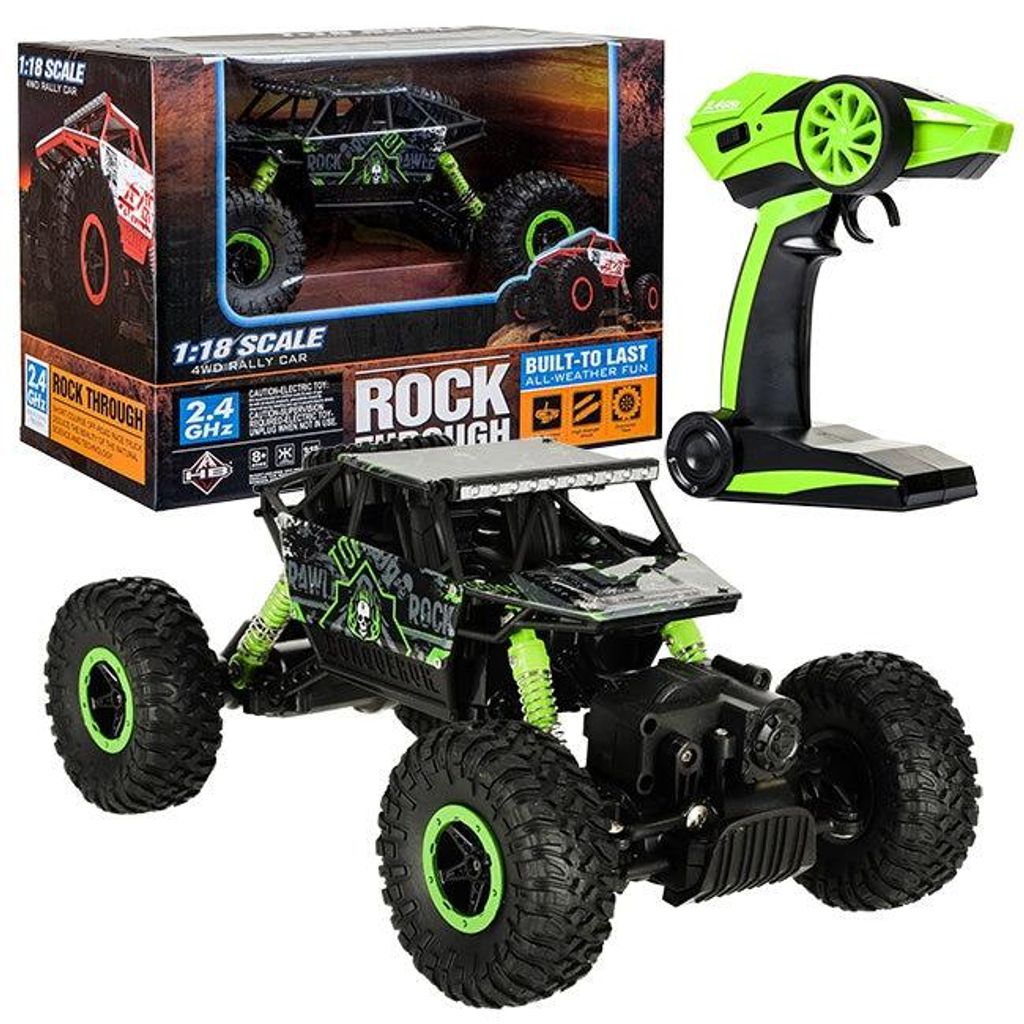 Ferngesteuertes Auto RC Rock Crawler HB 2,4 GHz 1:18 grün Produktbild 