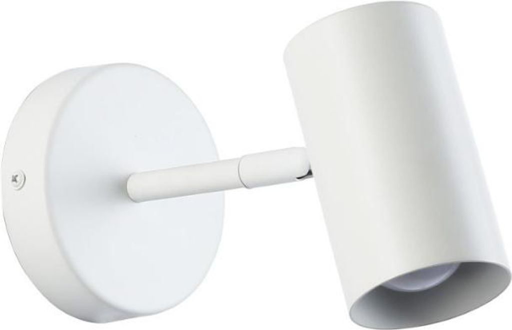 Wandleuchte, weiß, Aluminium, verstellbar, Strahler, E27, Produktbild 