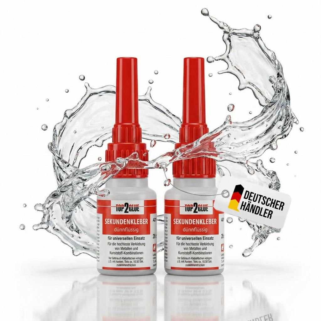 Top2Glue Sekundenkleber 2x 20g extra stark dünnflüssig Produktbild 