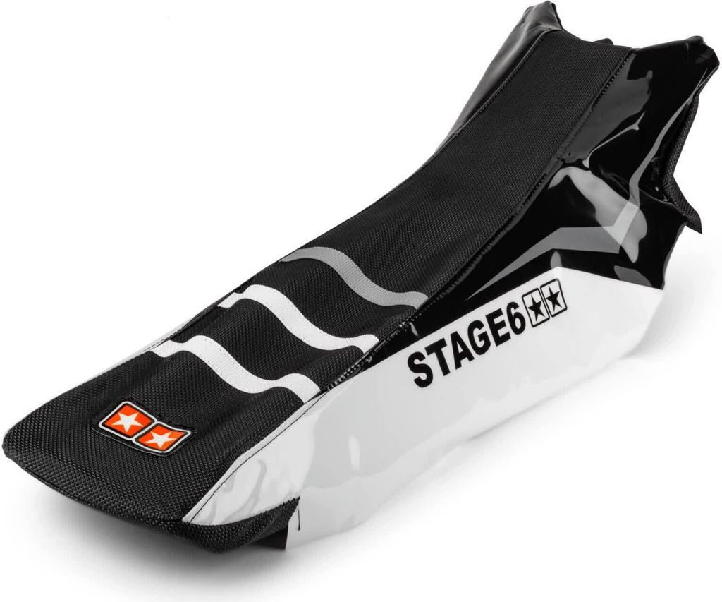 Vollständige Sitzbezug Stage6 Weiß für Derbi Xtreme