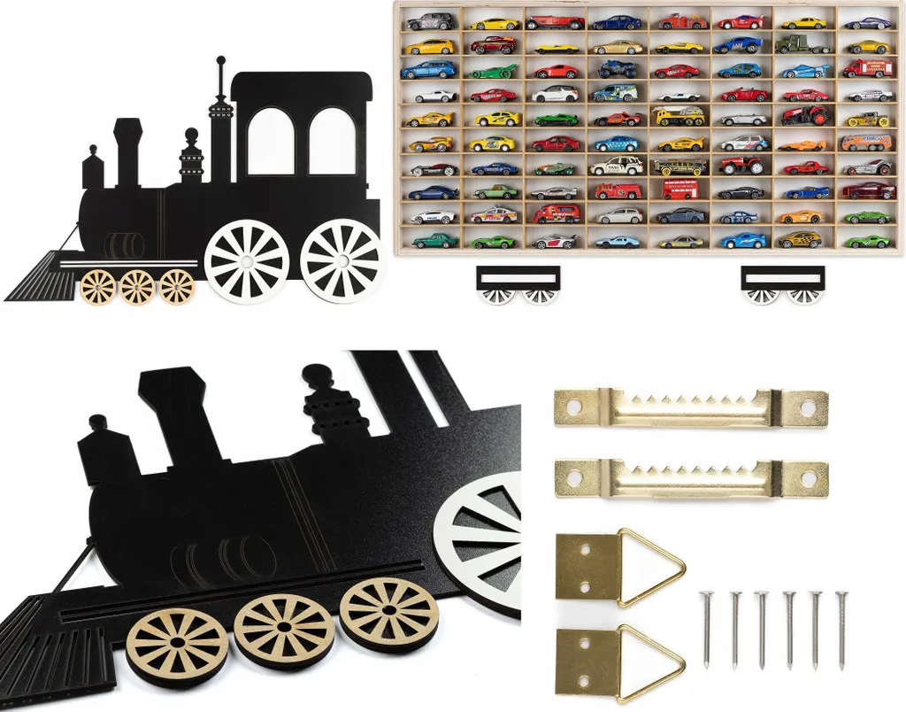 Organiseur mural 80 compartiments pour ranger vos voitures miniatures