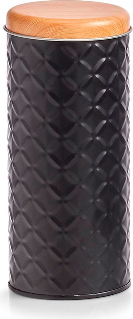 ZELLER 19334 Vorratsdose SCANDI 680 ml aus Metall, schwarz, Produktbild 