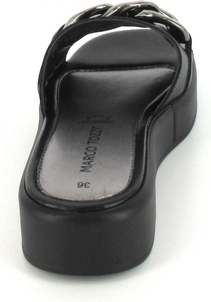 MARCO TOZZI Damen Leder Clogs Pantoletten Kette Plateau Produktbild 27