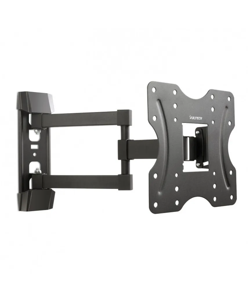 Support TV Mural Anti-Reflet Inclinable 42 Pouces Vultech Noir