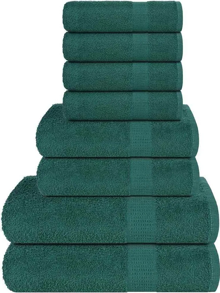 Asciugamani Bagno Verde Mela FROGN Set 8 Pezzi | Arredo Bagno Moderno