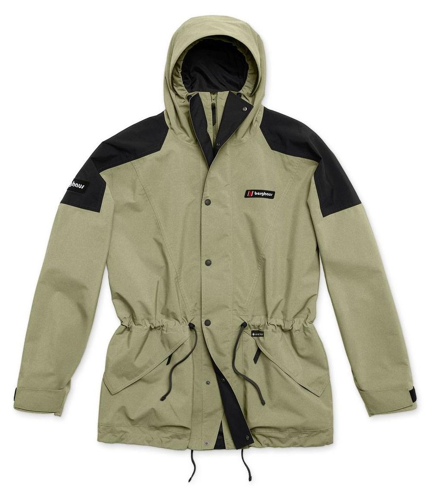 Meru Mountain Jacket (Unisex) - wasserdichte GORE-TEX-Jacke im Retro-Look - Berghaus, Farbe:Dapple/Jet Black (GRN/BLK), Größe:UK XL // DE 55