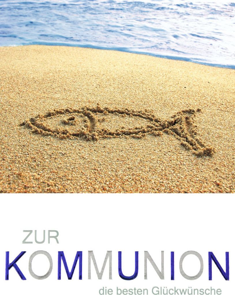 Kommunion - Karte mit Umschlag