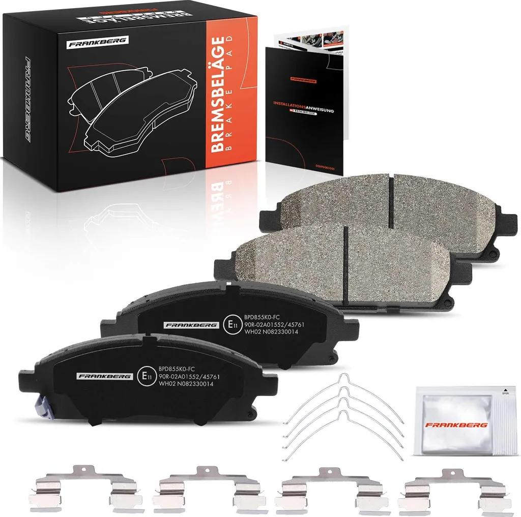 Plaquettes de frein avant pour supprimer bruits et vibrations Nissan