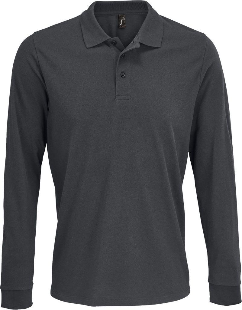 SOLS Uni Long Sleeve PolyBaumwolle Polo Shirt Produktbild 