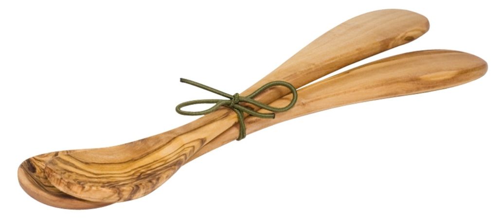 Redecker Salatbesteck Olivenholz klein rund 25 cm Produktbild 