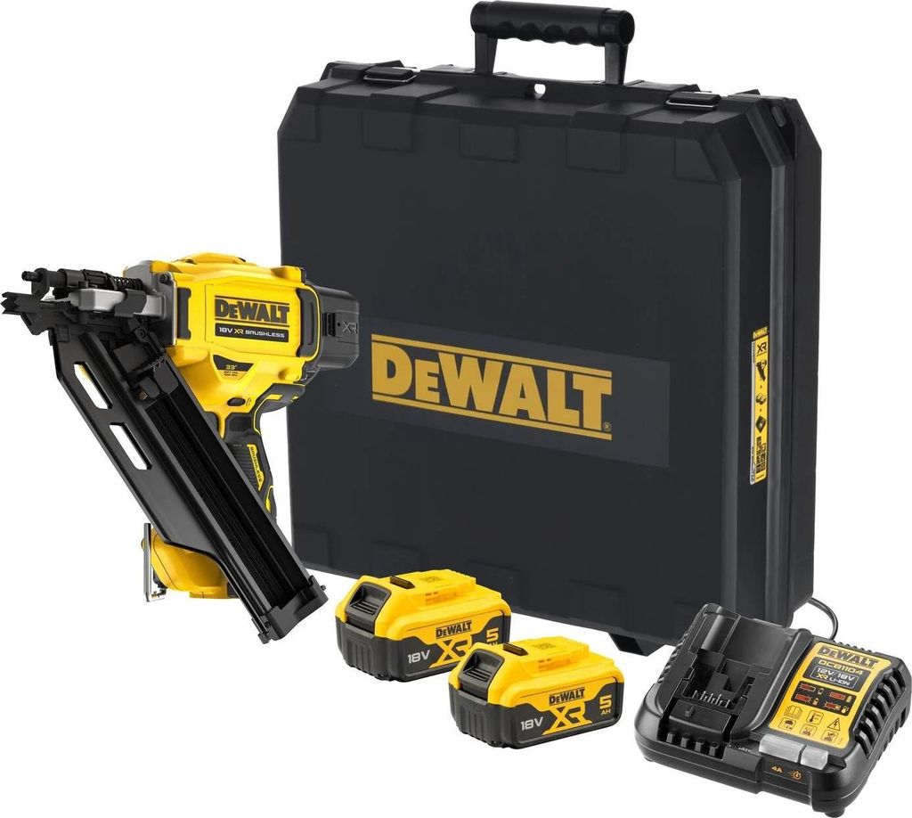 DeWalt DCN930P2-QW Akku-Nagler 2x5Ah 18V Li-ion im Koffer Produktbild 