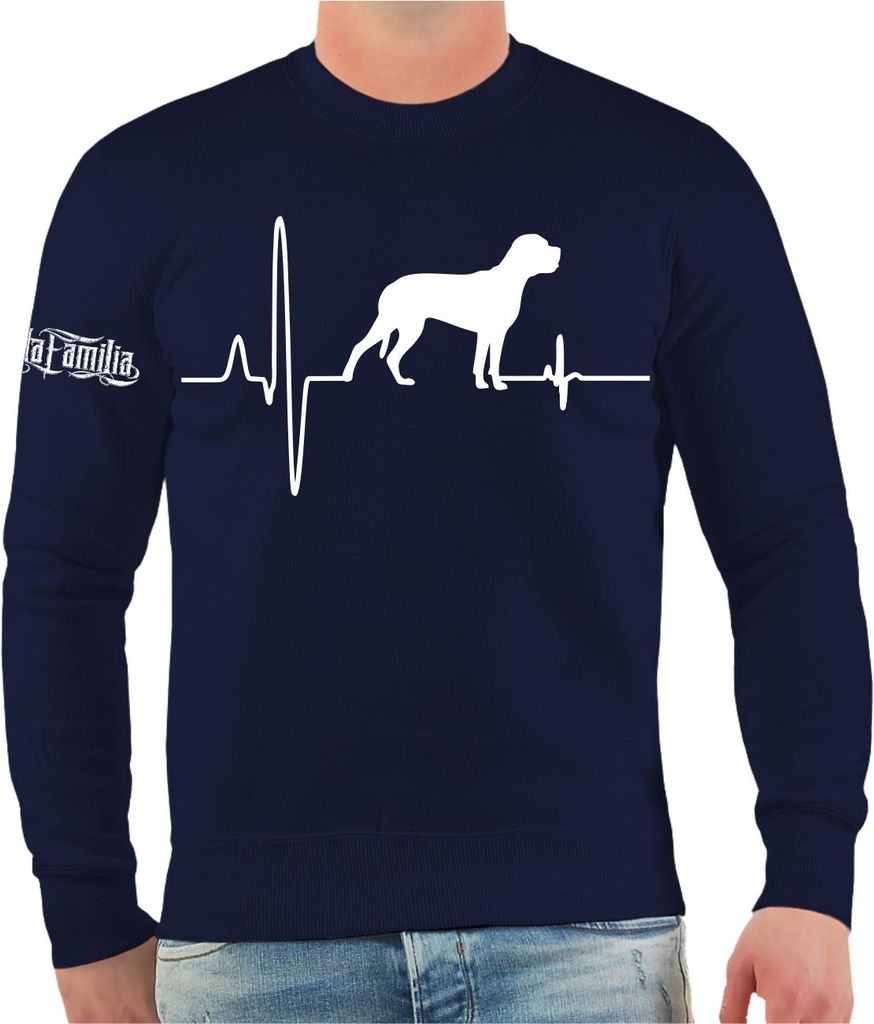 Herren Sweatshirt Cane Corso Herzschlag