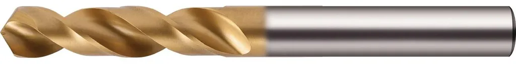 Punta elicoidale DIN 1897 tipo UNI Ø nominale 6,2 mm HSS-Co TiN gambo diritto extra corto - 5