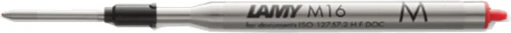 Mine de stylo bille LAMY M16 Rouge : Recharge Grande Capacité M16M