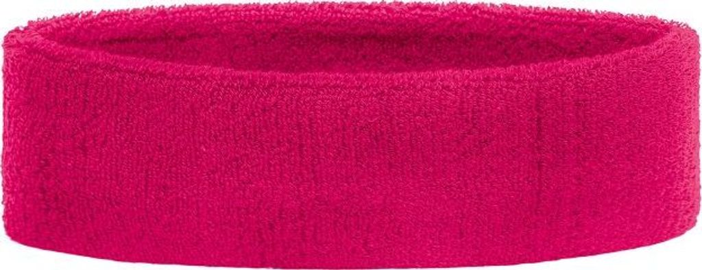 Frottee Stirnband für Sport und Freizeit pink, Gr. one size Produktbild 