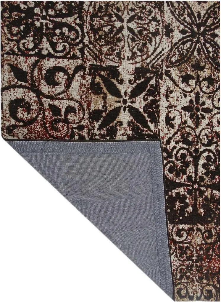 Tapis géométrique LINIT en laine véritable tissé main haute qualité - 3