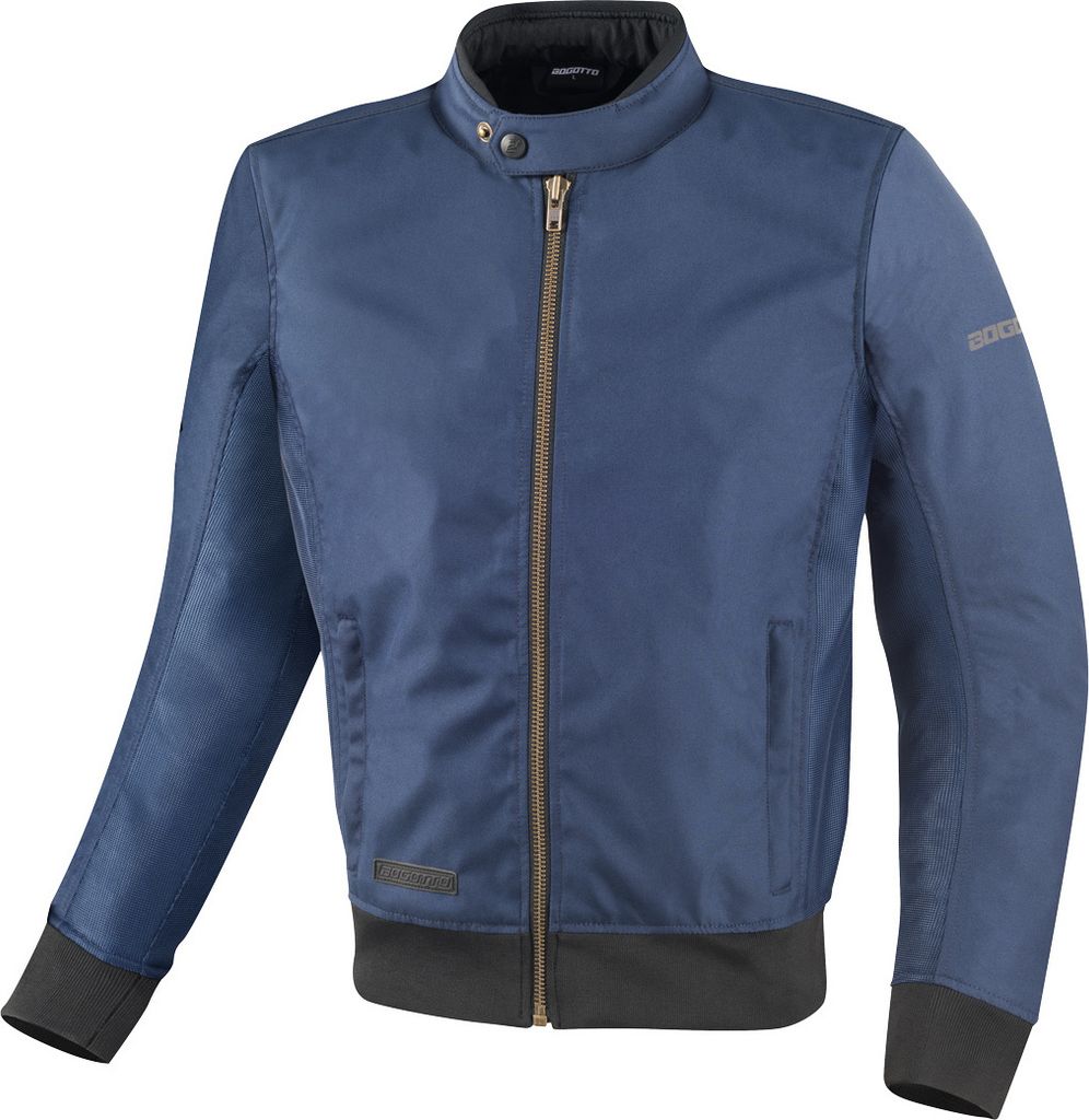 Bogotto Drift-R Air Mesh Motorrad Textiljacke, blau, S