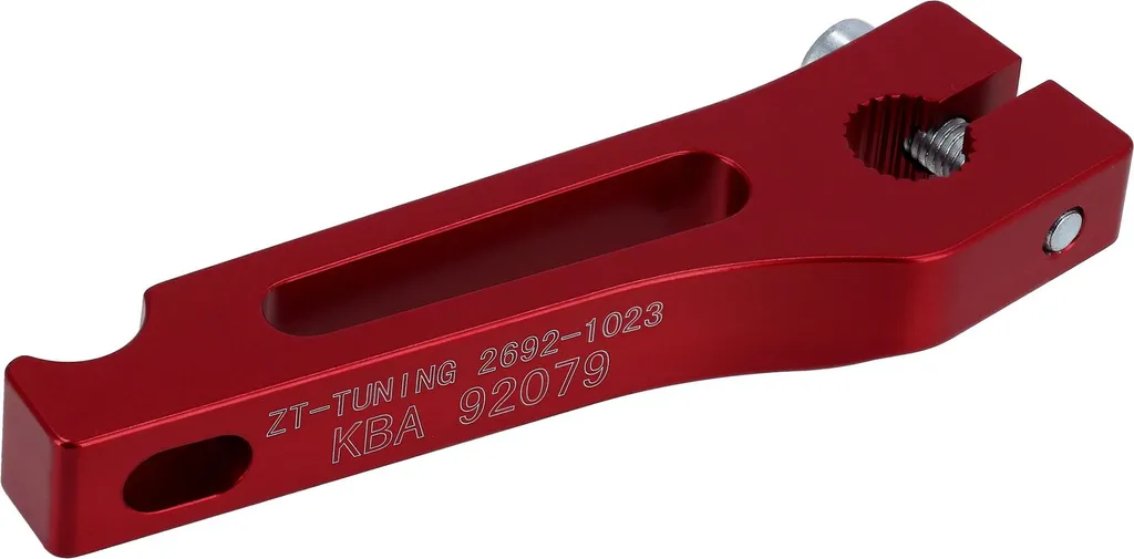 Pédale de frein arrière Simson S51 en aluminium CNC rouge avec ABE certifié