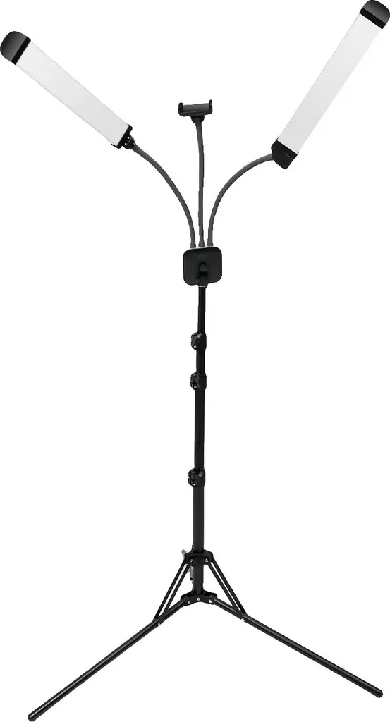 Ring light double 40W à température de couleur variable noir mat