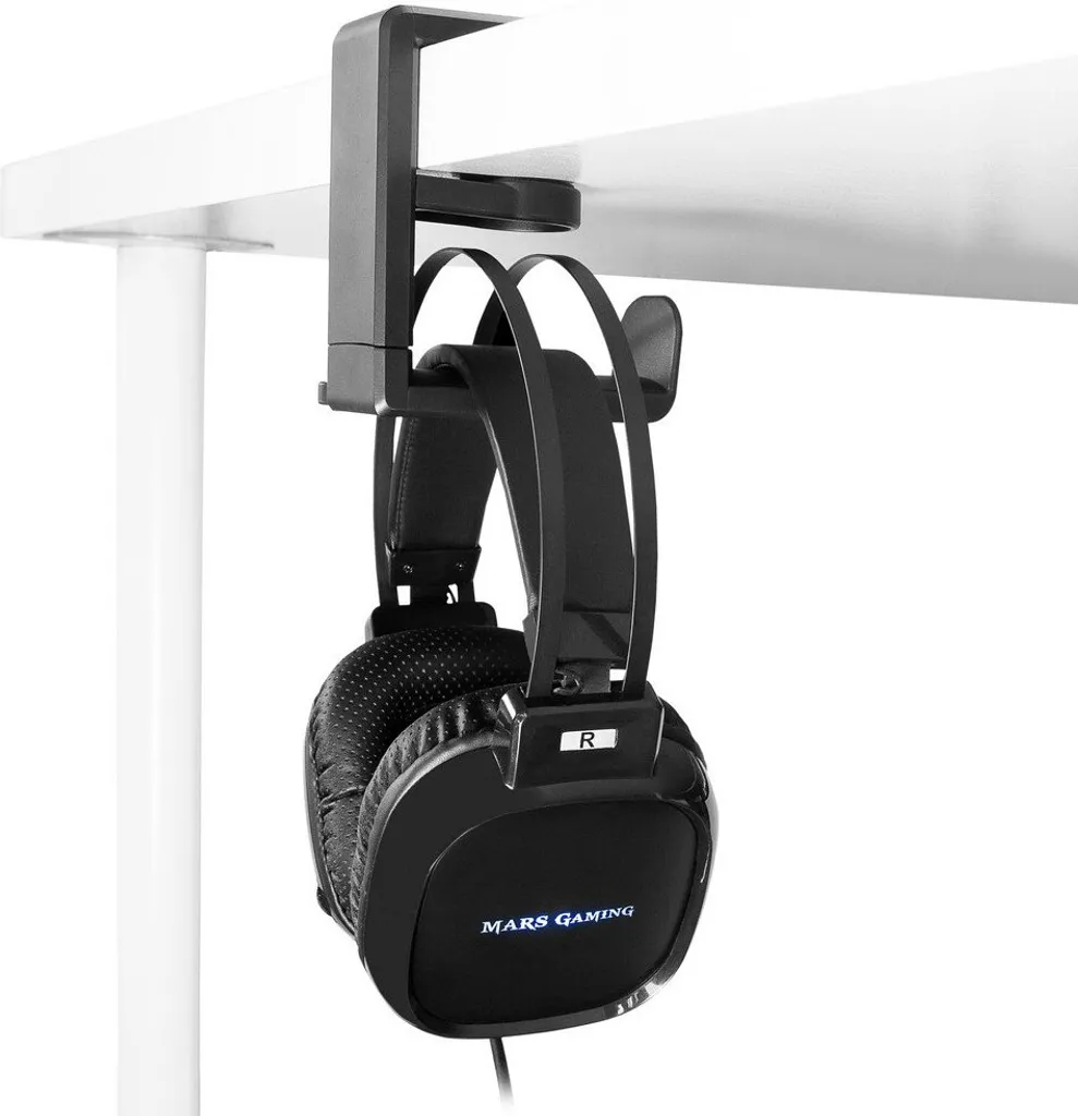 Support Casque Mars Gaming MHH Ergonomique avec Base Stable et Antichoc - 5