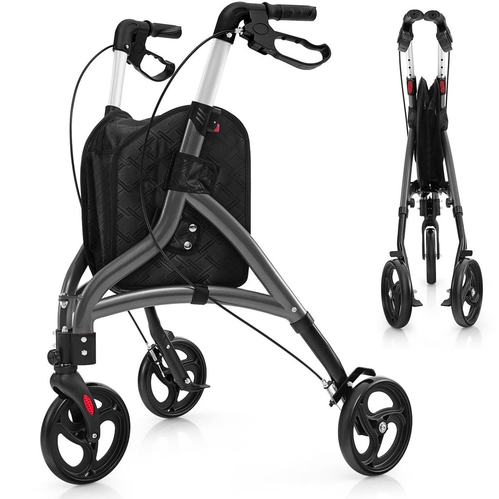 COSTWAY Rollator stretto per appartamenti, triciclo Immagine del prodotto 