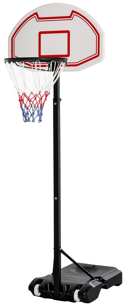 HOMCOM Basketbalstandaard, verstelbare basketbalring met Productafbeelding 