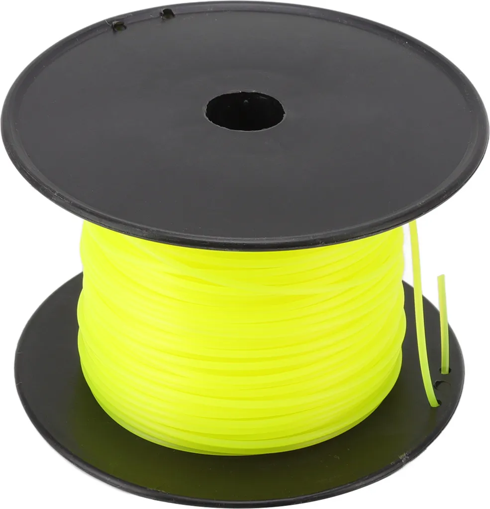 Fil de débroussailleuse nylon profil carré 3mm robuste pour herbes hautes