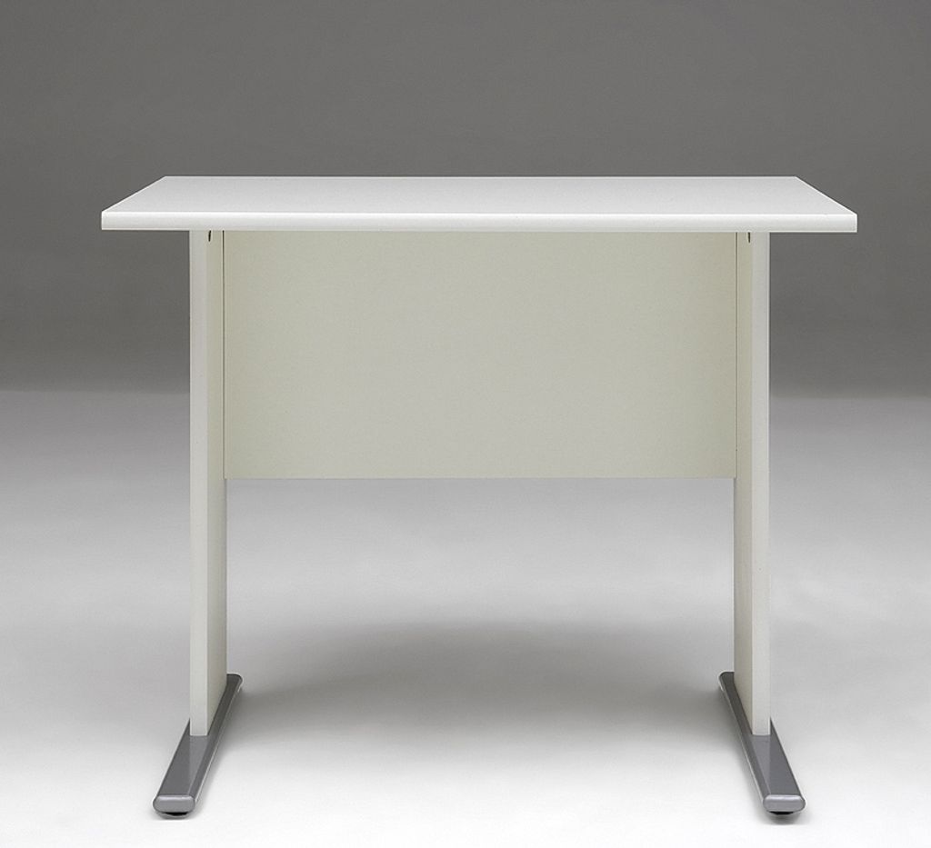 Schreibtisch Anstelltisch STETTIN-16 weiss, B x H x T: 90 x 75 x 65 cm