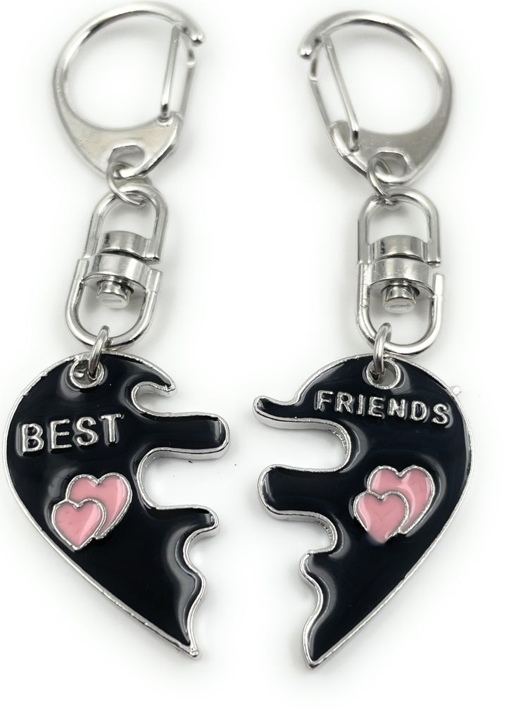 Onwomania Schlüsselanhänger - Best Friend Freundschaft Herz - Glücksbringer ideal als Geschenk
