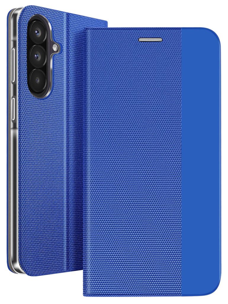 Avizar, Sensitive Stoff Etui Galaxy A57 mit Standfunktion, Blau