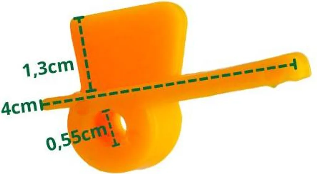 Embout de protection pour pied C-Stand orange contre rayures de sol - 2