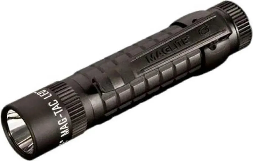 Torcia Maglite Mag-Tac LED Lunetta Liscia | Nera Opaca Professionale