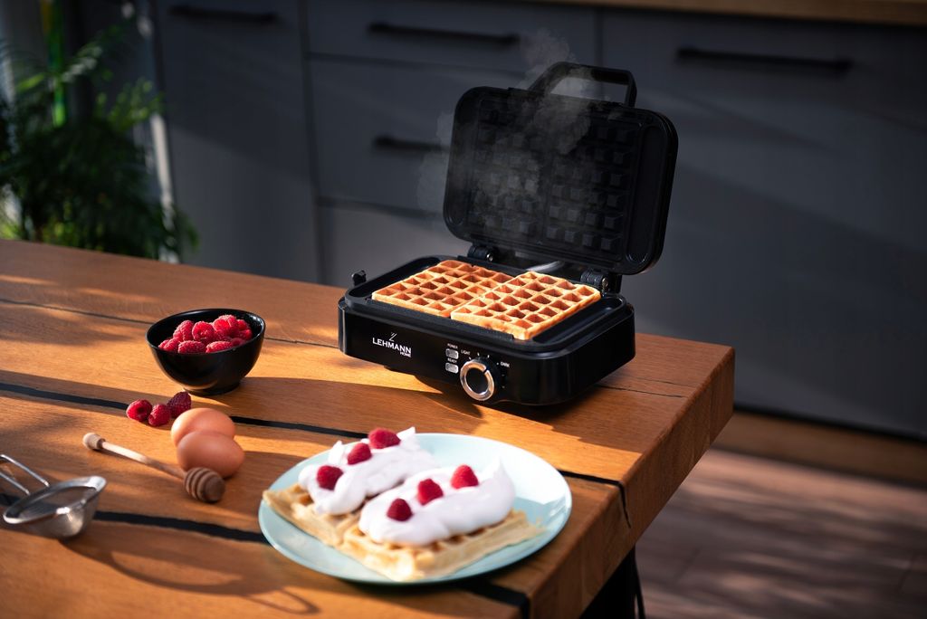Waffeleisen 2000W - Für Zwei Grosse Waffeln Mit Produktbild 14