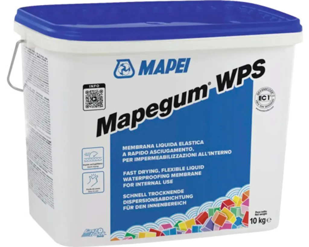 Membrane d'étanchéité liquide Mapegum WPS Mapei truelle de 10kg