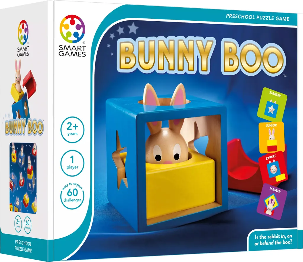 Bunny Boo Jeu de Logique en Bois : 60 Défis Évolutifs dès 24 Mois