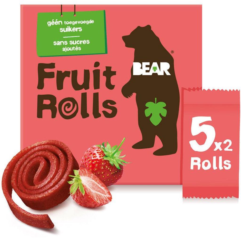Bear Fruitsnack Aardbei Yoyo Snoeproletjes 100g – ovocný Obrázek produktu 
