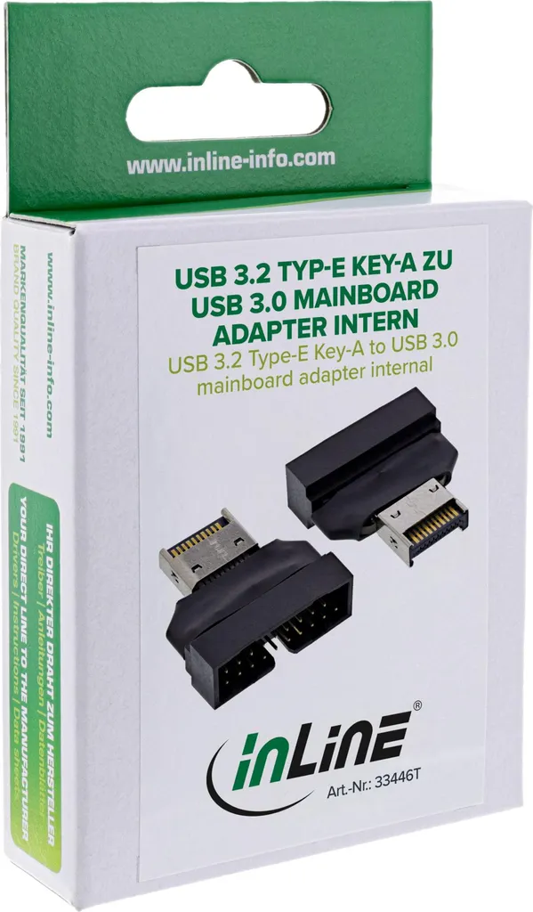Adaptateur Interne USB 3.0 vers USB-C Key-A pour Boîtier PC Moderne - 3