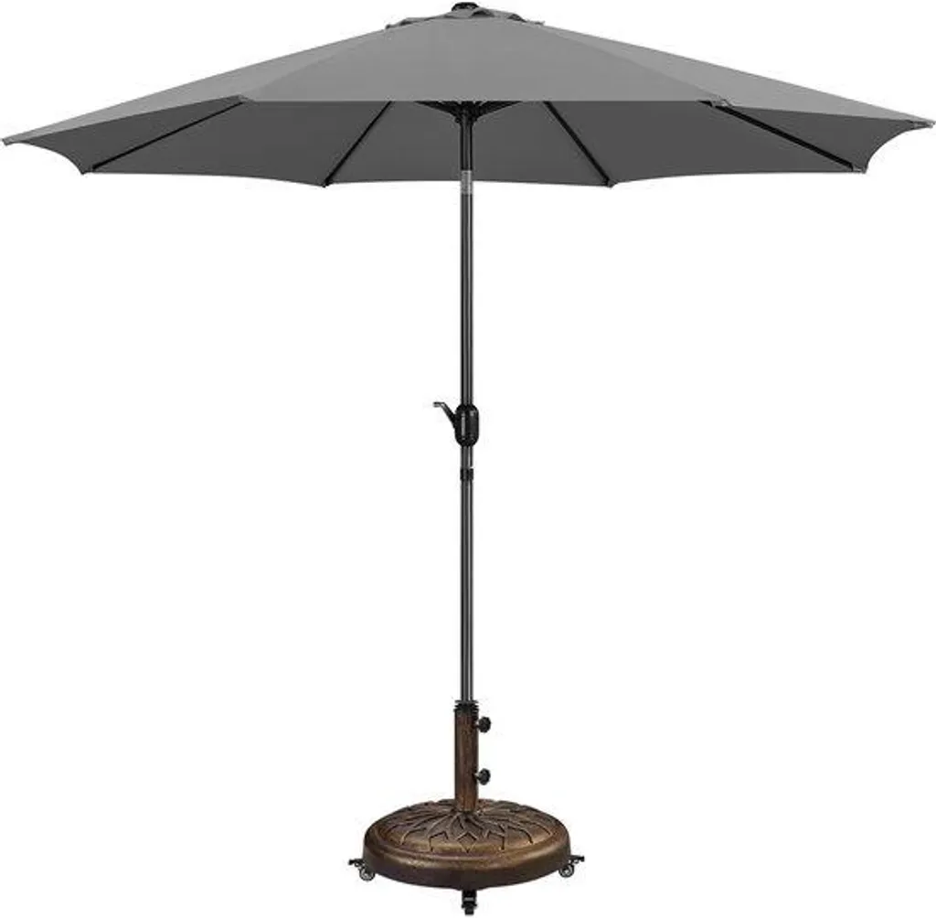 Store de jardin 24,7 kg avec poignée et pied de parasol 50,6 cm stable