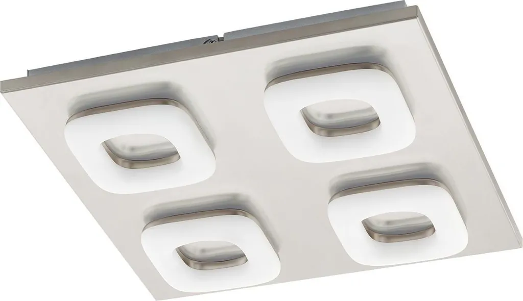 Plafoniera LED Eglo Litago 97012 4 Luci Design Contemporaneo Nichel - 1