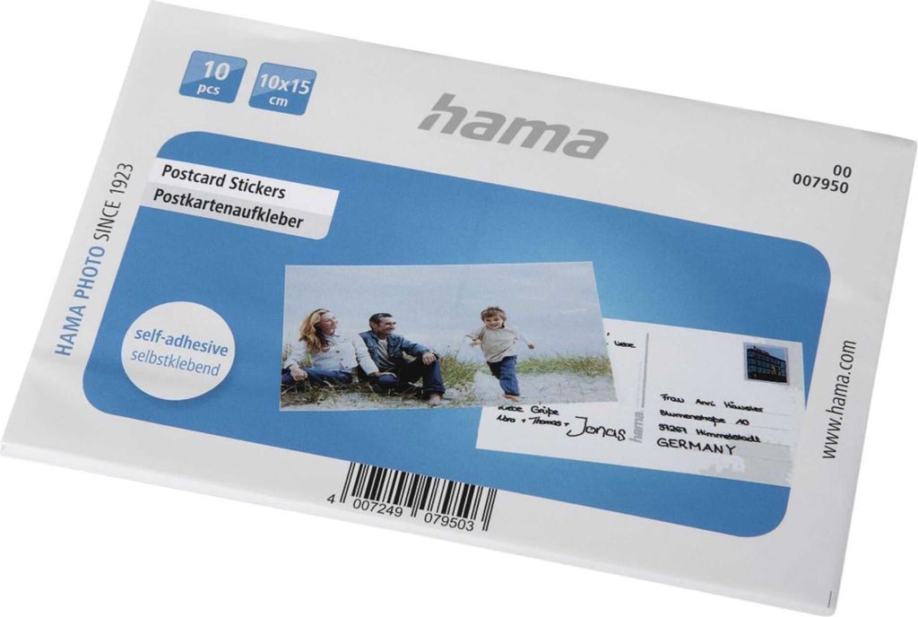 Postkaartenstickers, formaat 10x15 cm, set van 10 Productafbeelding 