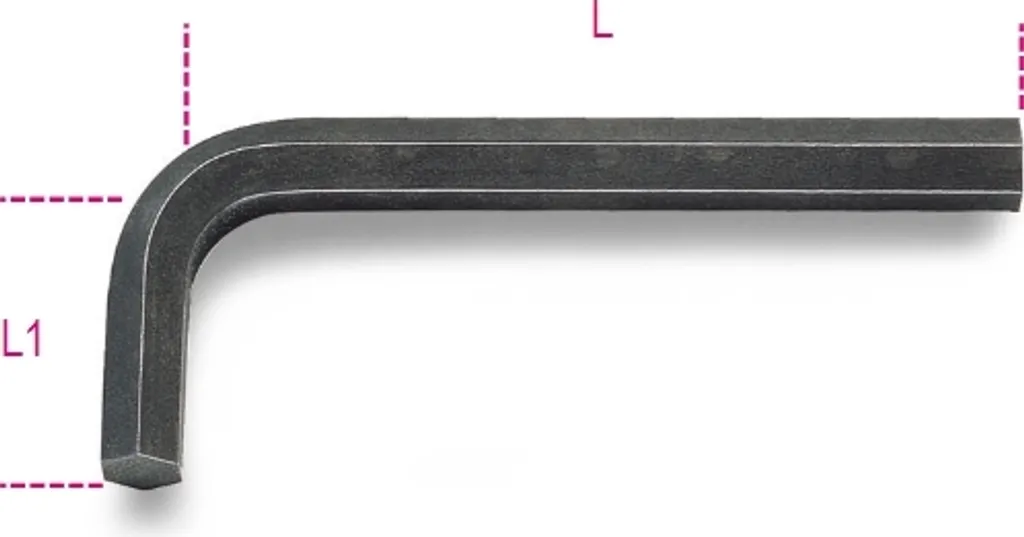Beta 000960520 96N 12mm Chiave Esagonale Esterna Brunita Professionale