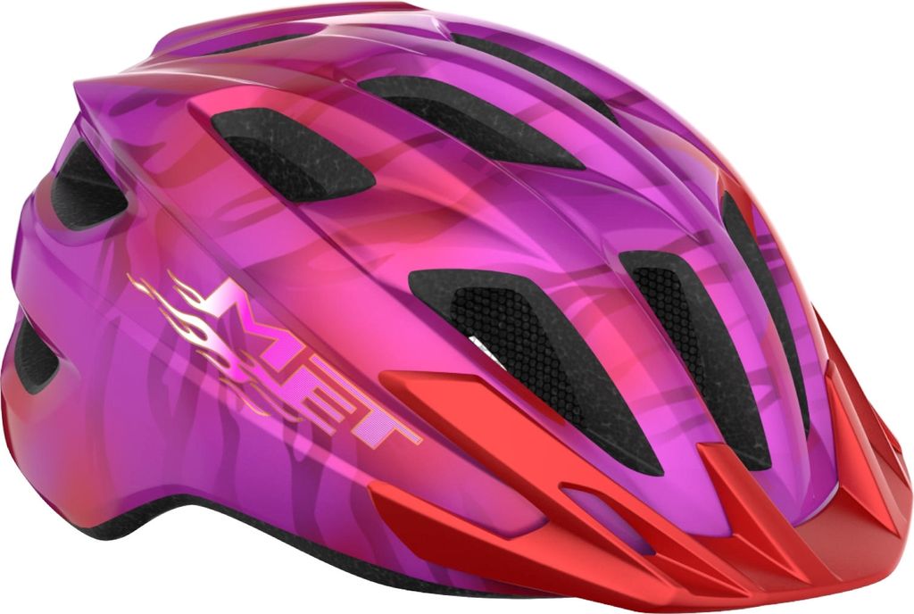 MET Kinder Fahrradhelm Crackerjack, 52-57 cm , Pink - Matt Produktbild 